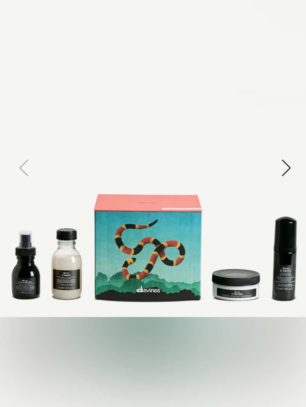 Davines Elegant Tropic Forest OI Gift Set for Softness and Shine